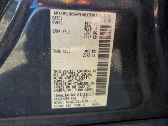 1N4AL3AP5GC201822 - 2016 NISSAN ALTIMA 2.5 蓝色 照片 12