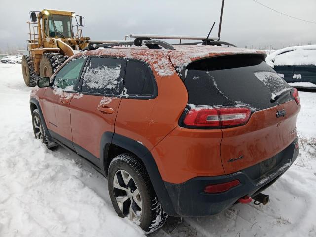 1C4PJMBS1FW716431 - 2015 JEEP CHEROKEE TRAILHAWK ORANGE photo 2