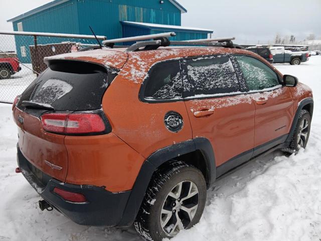 1C4PJMBS1FW716431 - 2015 JEEP CHEROKEE TRAILHAWK ORANGE photo 3
