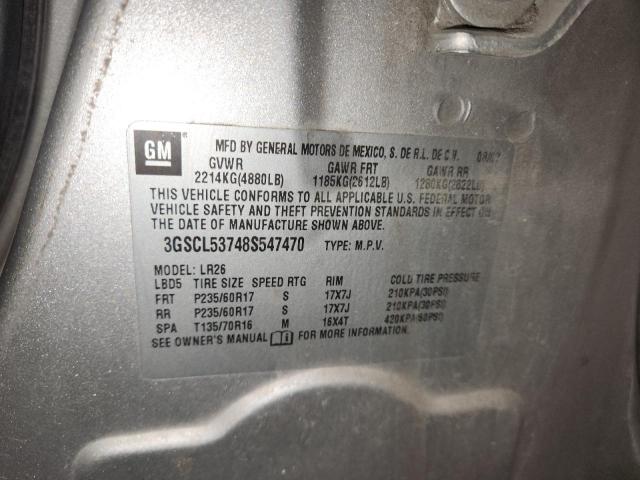 3GSCL53748S547470 - 2008 SATURN VUE XR Argent photo 13