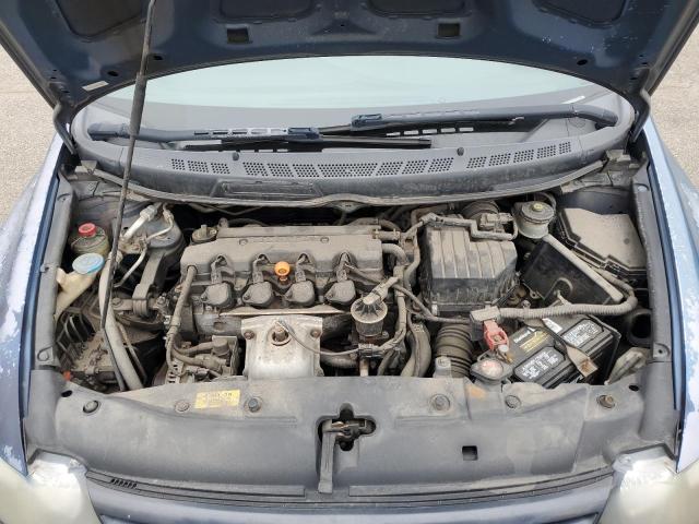 2HGFG126X6H508687 - 2006 HONDA CIVIC LX BLUE photo 11