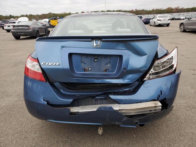 2HGFG126X6H508687 - 2006 HONDA CIVIC LX BLUE photo 6