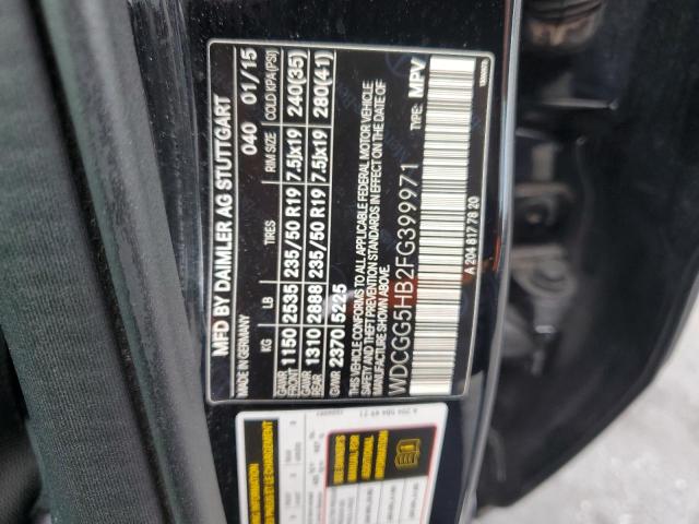 WDCGG5HB2FG399971 - 2015 MERCEDES-BENZ GLK 350 أسود صورة 13