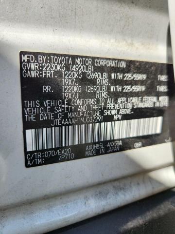 JTEAAAAH1MJ037291 - 2021 TOYOTA VENZA LE WHITE photo 12