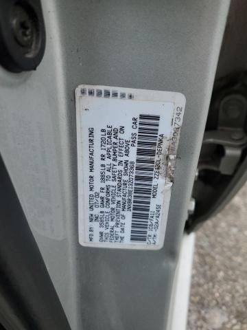 1NXBR38E13Z073368 - 2003 TOYOTA COROLLA CE SILVER photo 12