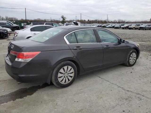 1HGCP2F33BA044286 - 2011 HONDA ACCORD LX GRAY photo 3