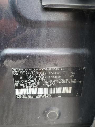 2T3BFREV3HW601734 - 2017 TOYOTA RAV4 LE 灰色 照片 12