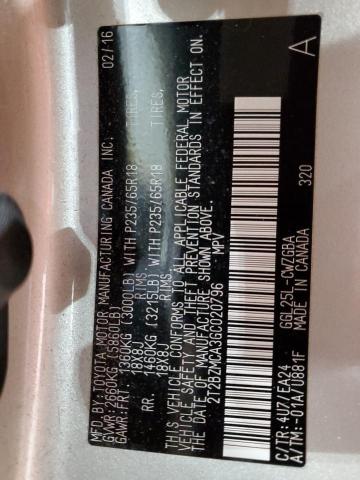 2T2BZMCA3GC020796 - 2016 LEXUS RX 350 BASE TAN photo 13