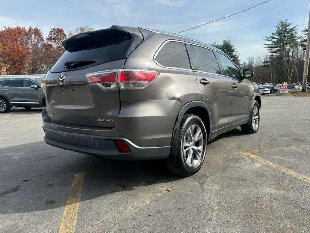 5TDJKRFH3ES016777 - 2014 TOYOTA HIGHLANDER XLE ნაცრისფერი ფოტო 3