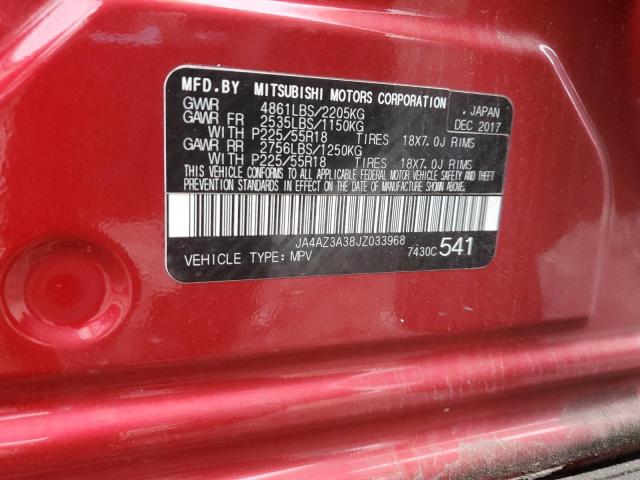 JA4AZ3A38JZ033968 - 2018 MITSUBISHI OUTLANDER SE RED photo 13