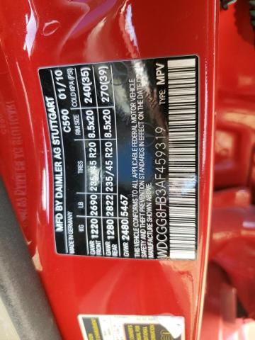 WDCGG8HB3AF459319 - 2010 MERCEDES-BENZ GLK 350 4MATIC RED photo 13