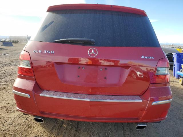 WDCGG8HB3AF459319 - 2010 MERCEDES-BENZ GLK 350 4MATIC RED photo 6