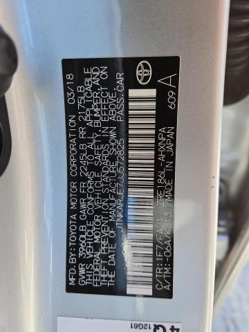 JTNKARJE7JJ572825 - 2018 TOYOTA COROLLA IM SILVER photo 14