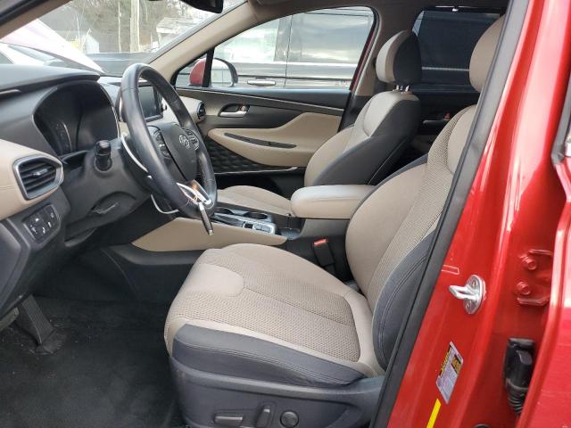 5NMS33AD8LH204147 - 2020 HYUNDAI SANTA FE SEL RED photo 7
