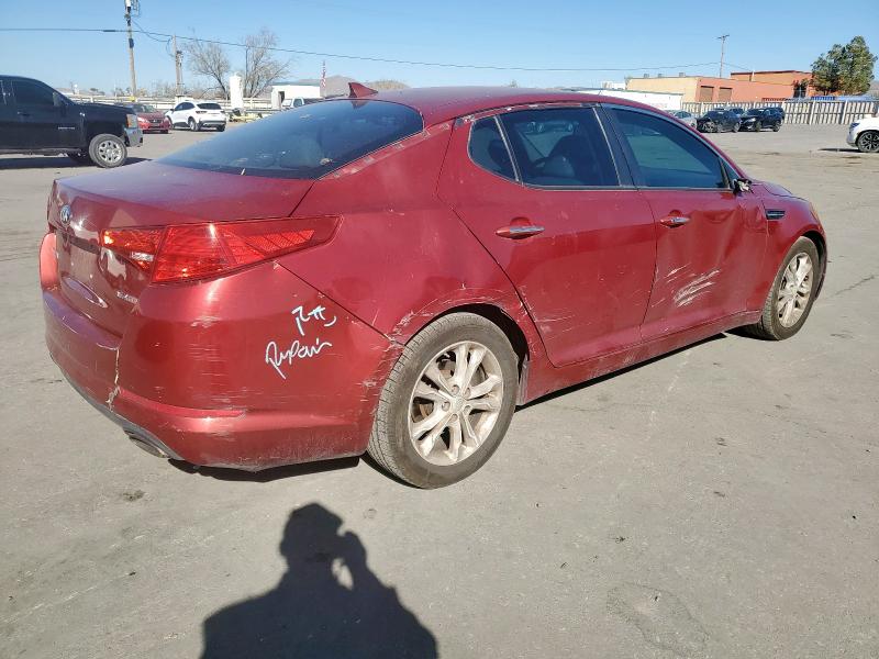 5XXGN4A73DG156363 - 2013 KIA OPTIMA EX BURGUNDY photo 3