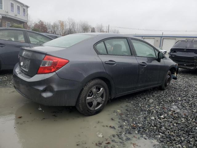 2HGFB2F51CH314471 - 2012 HONDA CIVIC LX GRAY photo 3