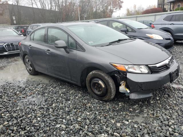2HGFB2F51CH314471 - 2012 HONDA CIVIC LX GRAY photo 4