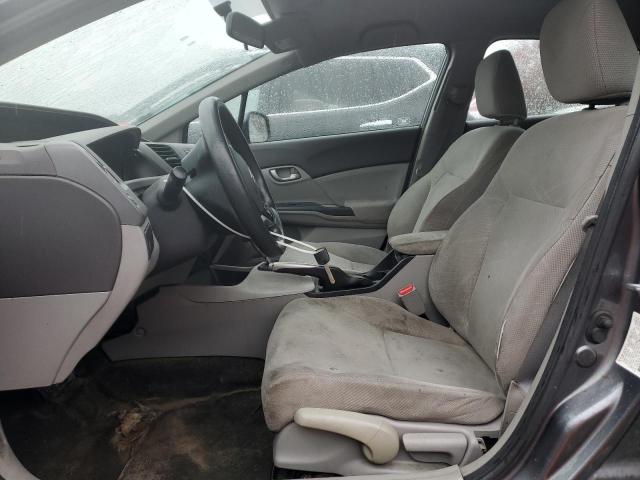 2HGFB2F51CH314471 - 2012 HONDA CIVIC LX GRAY photo 7