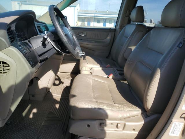 2HKRL189X2H589166 - 2002 HONDA ODYSSEY EXL TAN photo 7