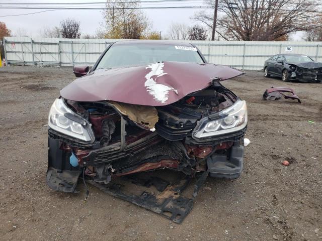 1HGCR2F72HA065989 - 2017 HONDA ACCORD EX MAROON photo 5
