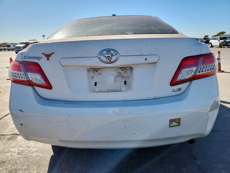 4T4BF3EK3AR005210 - 2010 TOYOTA CAMRY BASE WHITE photo 6