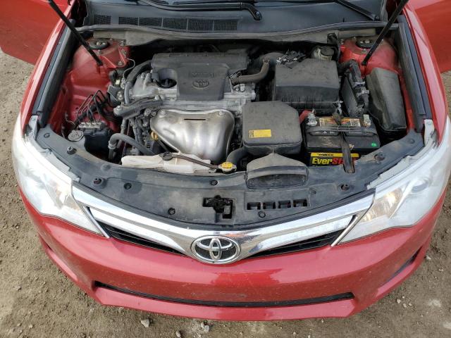 4T4BF1FK2CR247556 - 2012 TOYOTA CAMRY BASE RED photo 11