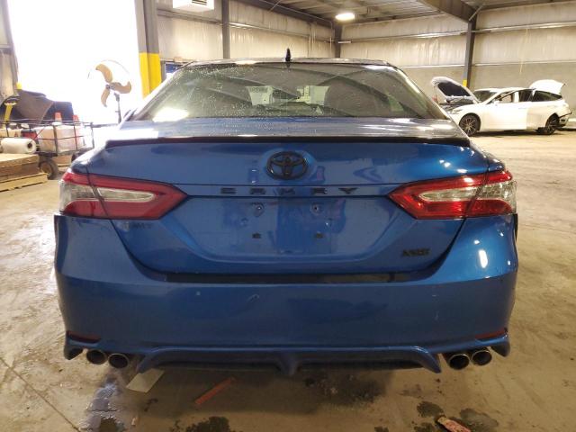 4T1BZ1HK1KU023787 - 2019 TOYOTA CAMRY XSE BLUE photo 6