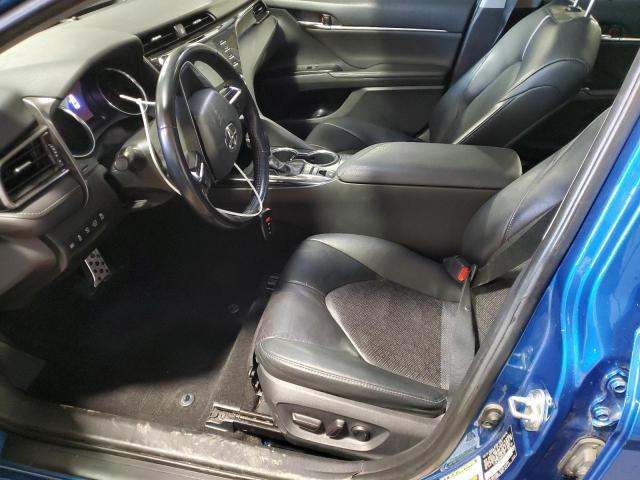 4T1BZ1HK1KU023787 - 2019 TOYOTA CAMRY XSE BLUE photo 7
