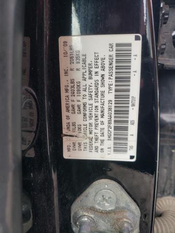 1HGCP2F89AA038129 - 2010 HONDA ACCORD EXL BLACK photo 12