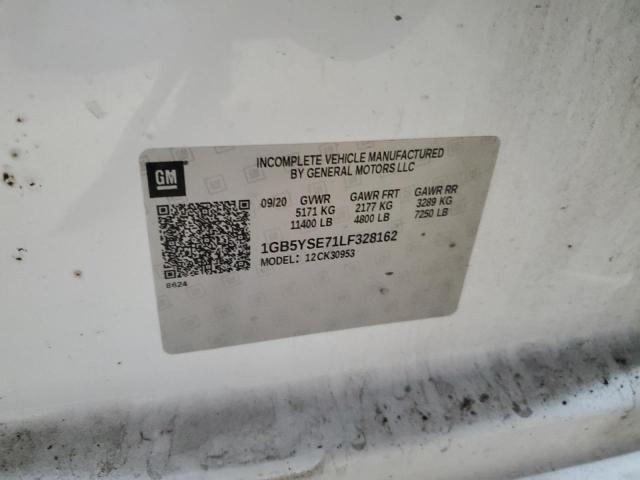 1GB5YSE71LF328162 - 2020 CHEVROLET SILVERADO K3500 WHITE photo 12