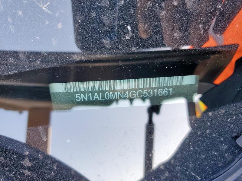 5N1AL0MN4GC531661 - 2016 INFINITI QX60 ლურჯი ფოტო 13