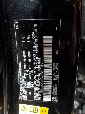 JTJBZMCA7J2036250 - 2018 LEXUS RX 350 BASE BLACK photo 13