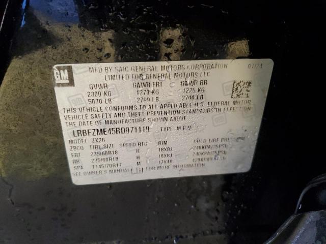 LRBFZME45RD071119 - 2024 BUICK ENVISION PREFERRED أسود صورة 14