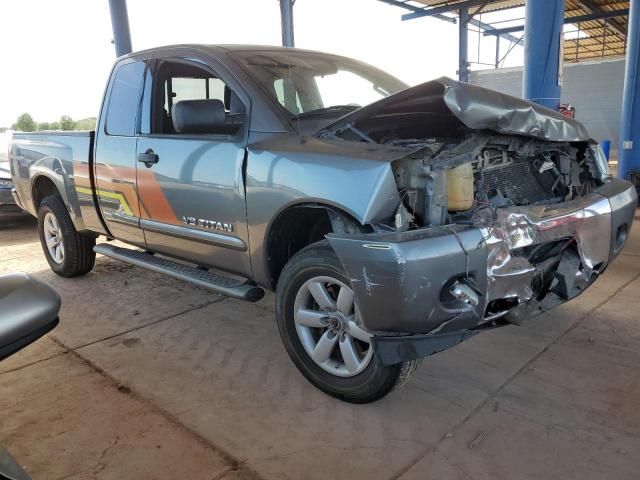 1N6AA0CH1FN511292 - 2015 NISSAN TITAN S GRAY photo 4