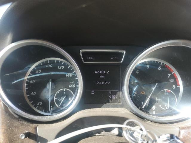 4JGDA5HB1CA011813 - 2012 MERCEDES-BENZ ML 350 4MATIC GRAY photo 9