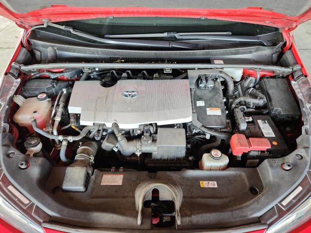 JTDKARFU4K3071028 - 2019 TOYOTA PRIUS Կարմիր լուսանկար 11