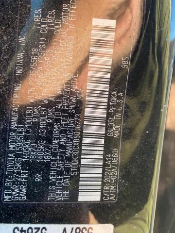 5TDDK3DCXBS016773 - 2011 TOYOTA SIENNA XLE Mavi foto 10