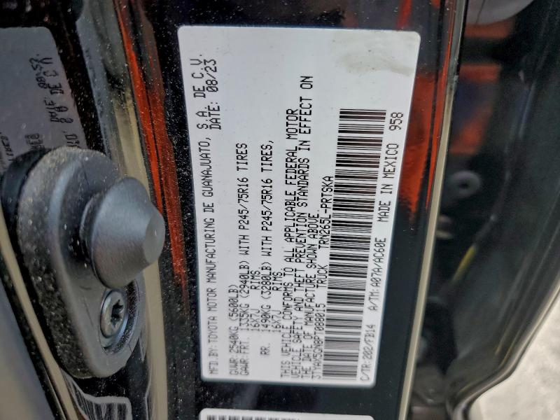 3TYAX5GN8PT088015 - 2023 TOYOTA TACOMA DOUBLE CAB 黑色 照片 13