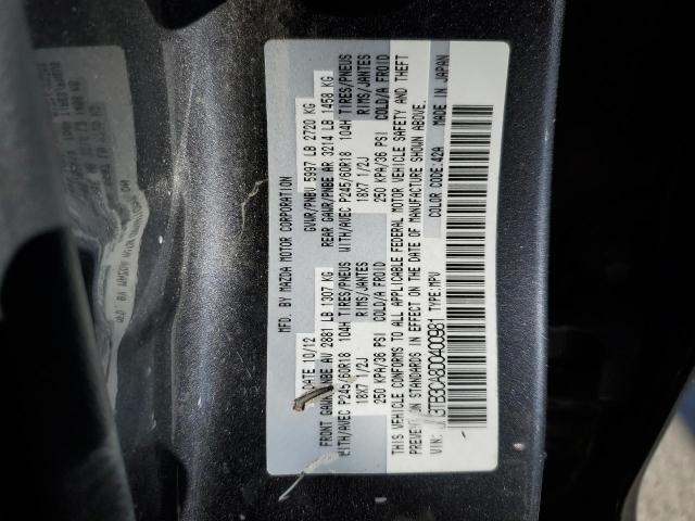 JM3TB3CA8D0400981 - 2013 MAZDA CX-9 TOURING GRAY photo 13