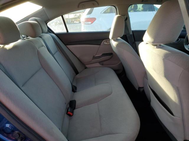 19XFB2F51DE062233 - 2013 HONDA CIVIC LX ლურჯი ფოტო 10