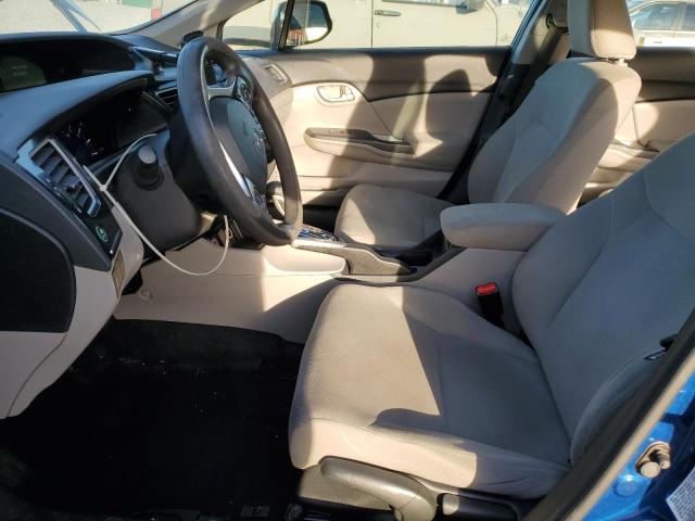 19XFB2F51DE062233 - 2013 HONDA CIVIC LX ლურჯი ფოტო 7