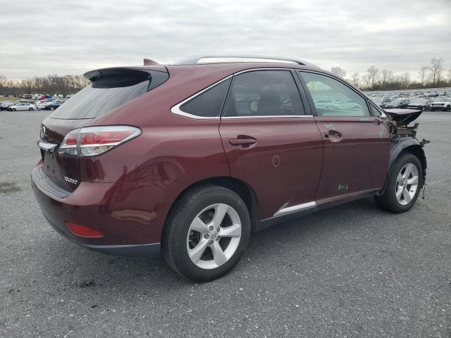 2T2BK1BAXEC250918 - 2014 LEXUS RX 350 BASE BURGUNDY photo 3
