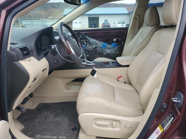 2T2BK1BAXEC250918 - 2014 LEXUS RX 350 BASE BURGUNDY photo 7