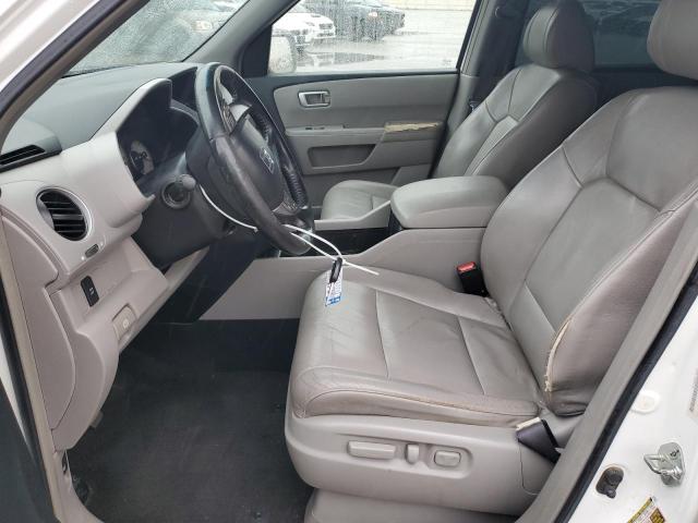 5FNYF38559B023033 - 2009 HONDA PILOT EXL WHITE photo 7