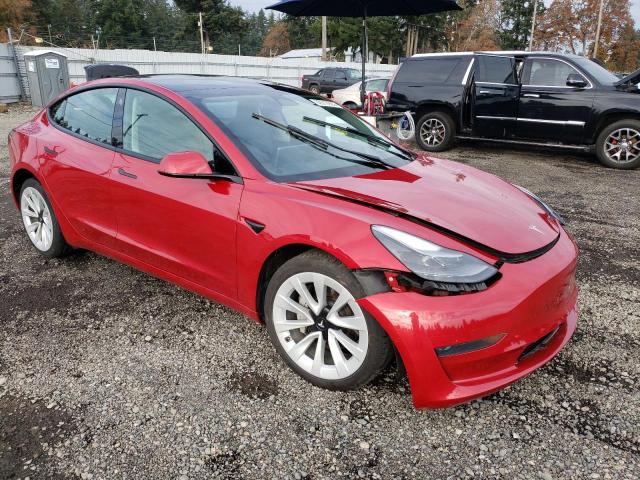 5YJ3E1EA9NF290382 - 2022 TESLA MODEL 3 RED photo 4