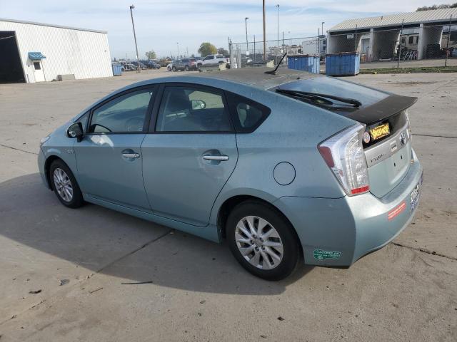 JTDKN3DP1E3052973 - 2014 TOYOTA PRIUS PLUG 青色 照片 2
