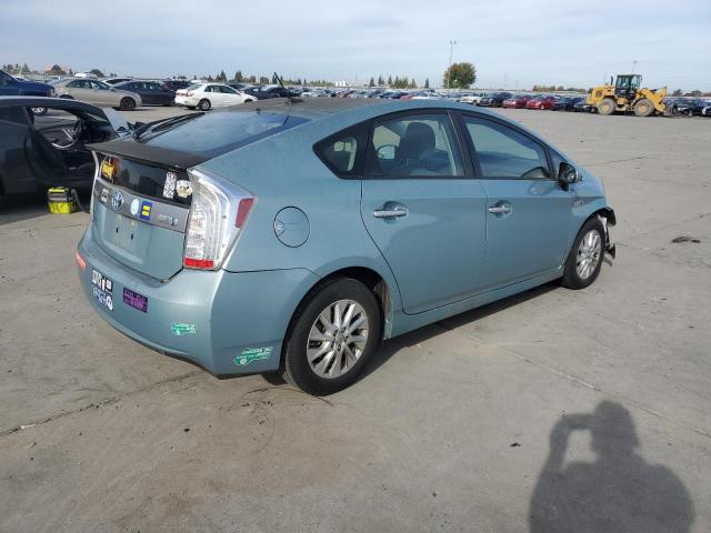 JTDKN3DP1E3052973 - 2014 TOYOTA PRIUS PLUG 青色 照片 3
