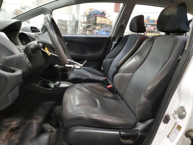 JHMGE8H40AC027686 - 2010 HONDA FIT SPORT WHITE photo 7