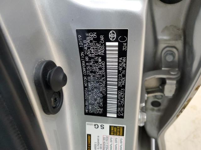 JTDEPRAE3LJ094440 - 2020 TOYOTA COROLLA LE ვერცხლისფერი ფოტო 12