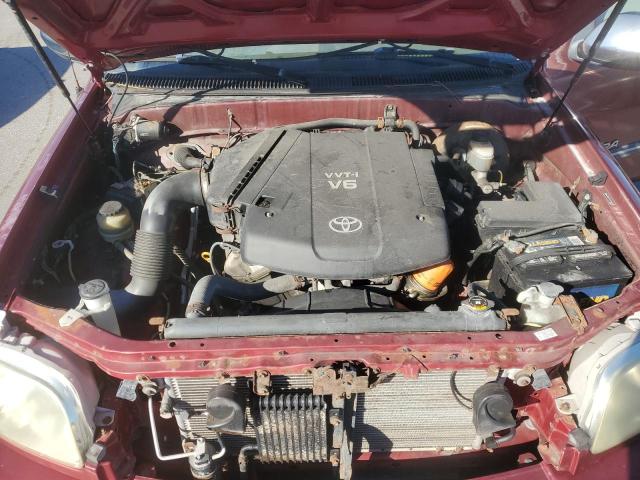 5TBRU34145S446553 - 2005 TOYOTA TUNDRA ACCESS CAB SR5 BURGUNDY photo 11